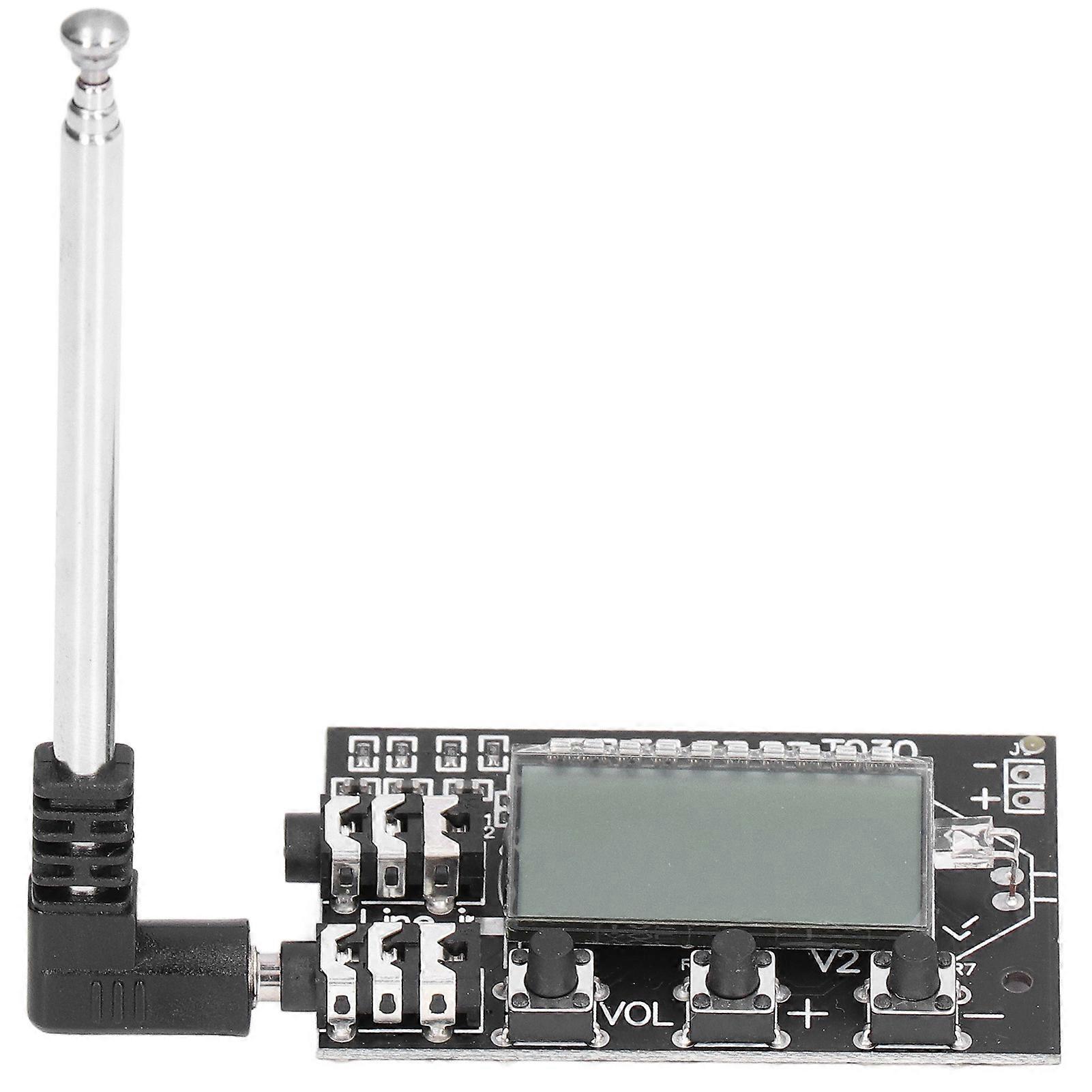 FM Transmitter Board Digital LCD 2 Channel 76MHz‑108MHz Stereo o Module 3.6V‑15V