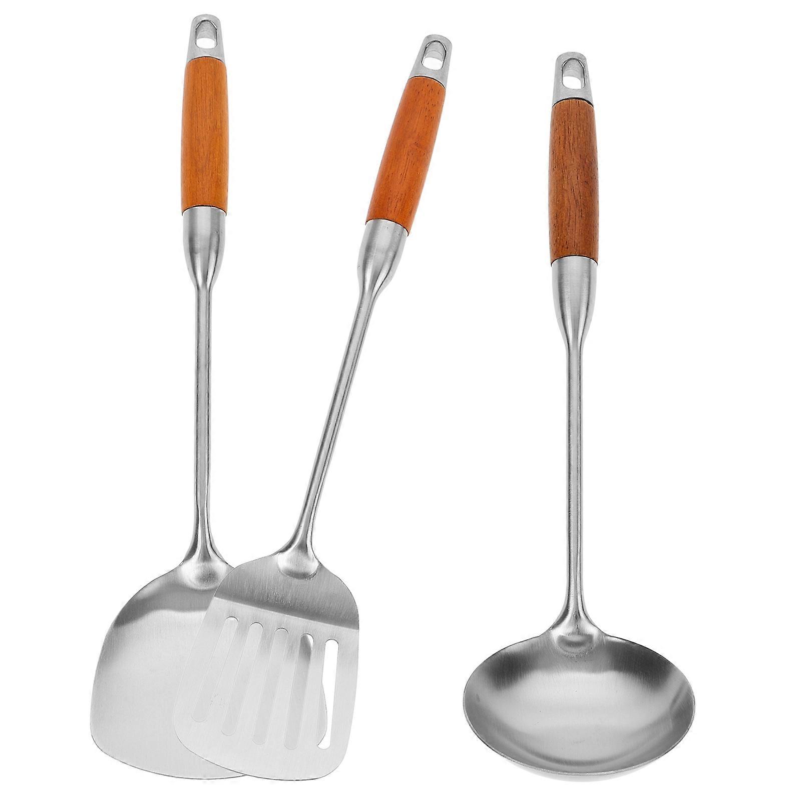 Ergonomic Handle Cooking Utensils Set Spoon Home Cooks 1Set