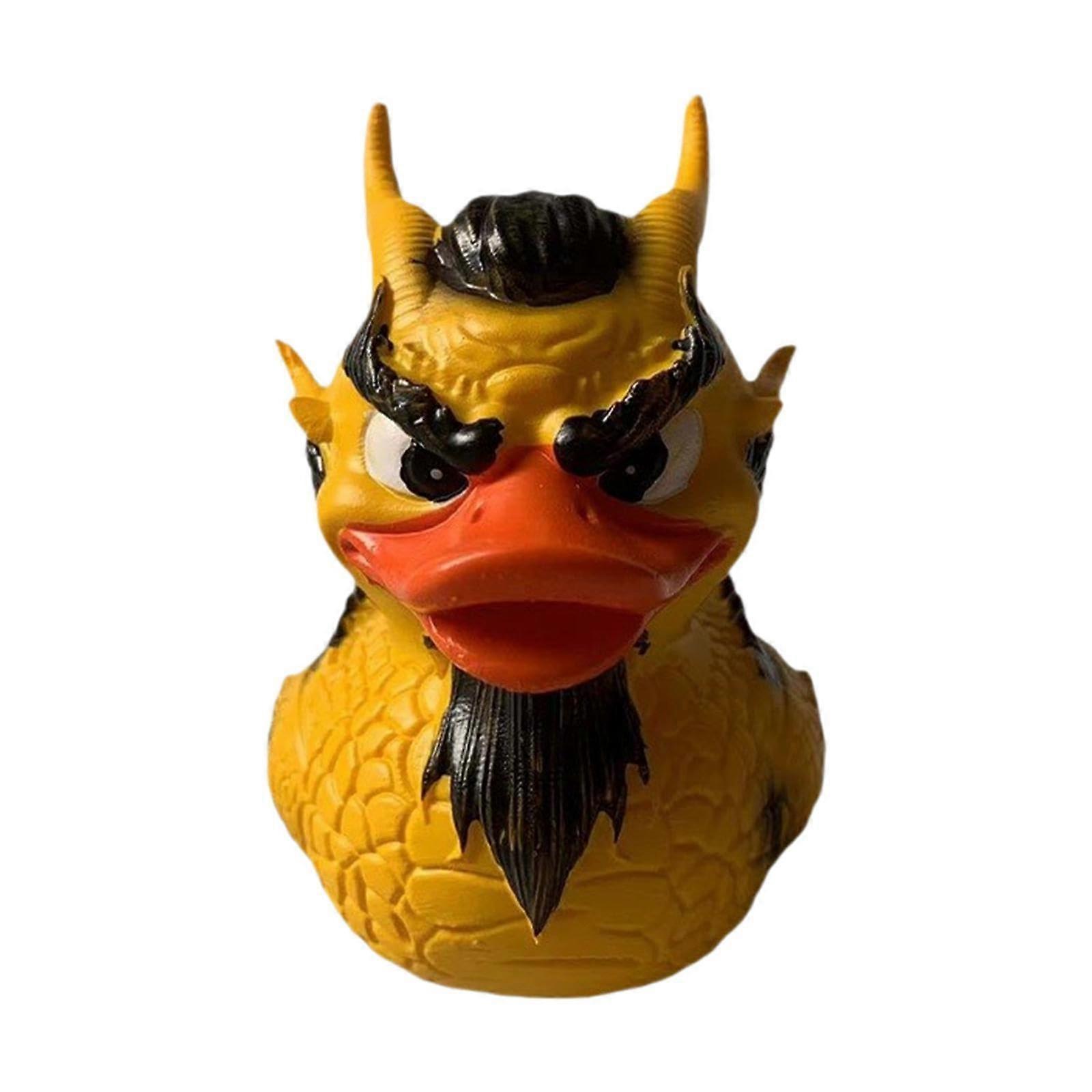 Dragon Duck Figurine Ornament with Protective Coating for Home Decor, Office Display, and Bookshelf Accessories
