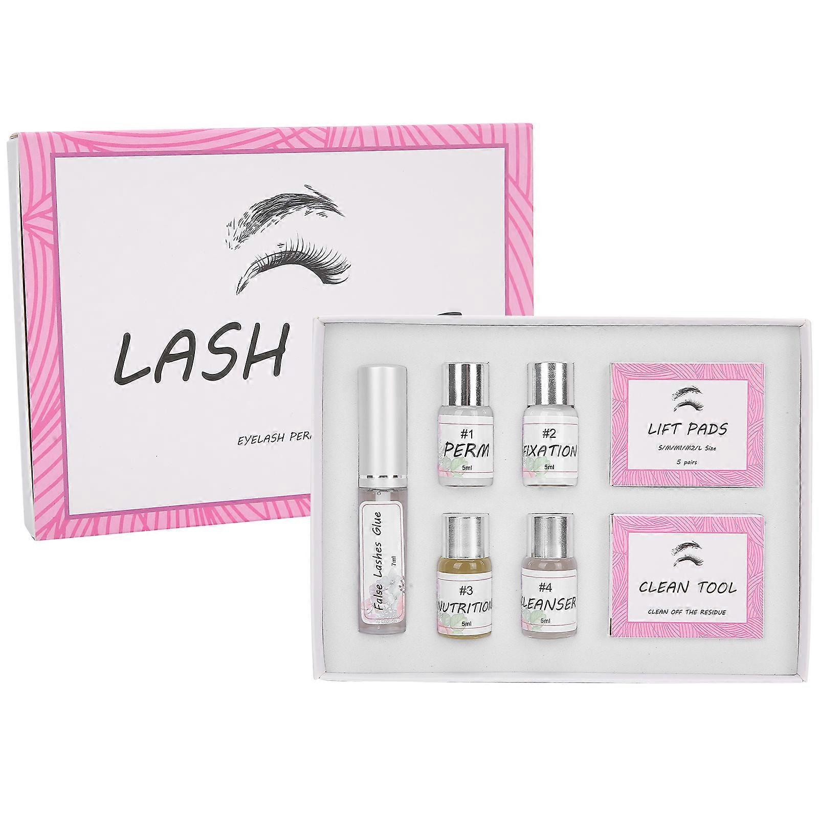 Eyelash Perming Kit Curling Lash Lift Set Professional Eyelash Brush Glue Fixative for Salon