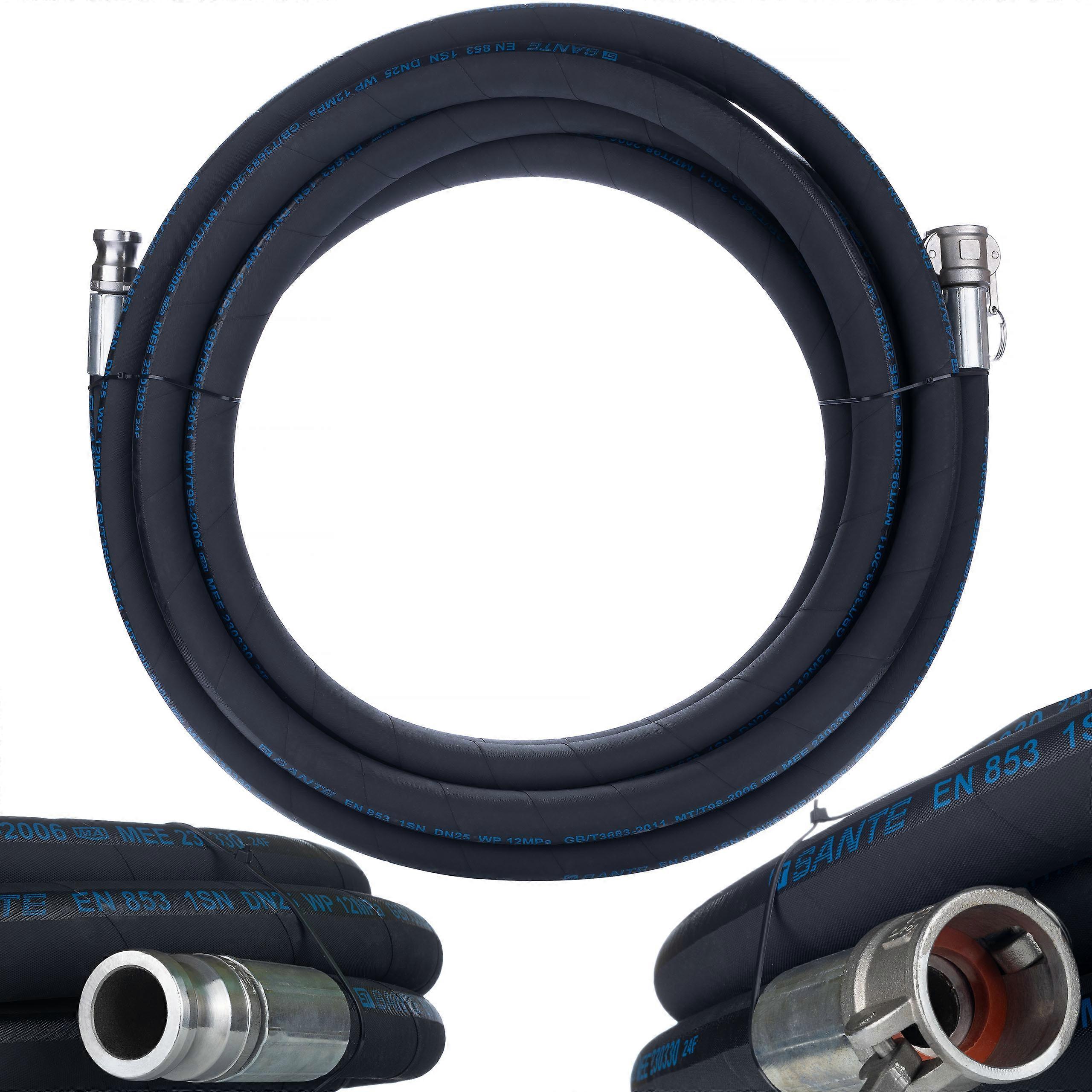Rosfix Plastering Hose Dn25 20M | Camlock Fittings | Max. pressure 40 bar