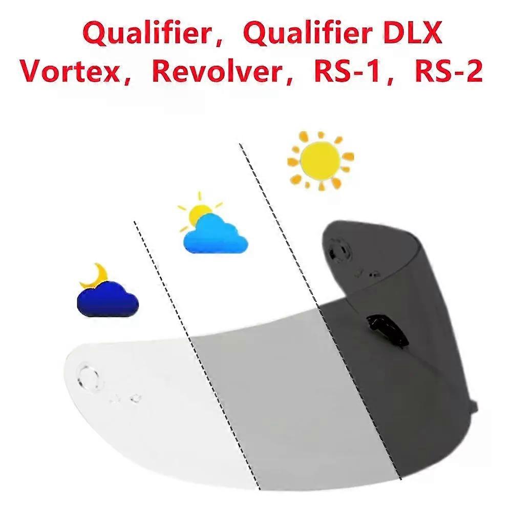 Photochromic Lenses Helmet Shield Lens for BELL Qualifier DLX MIPS Vortex Revolver RS-1 RS-2Vortex Revolver RS-1 RS-2