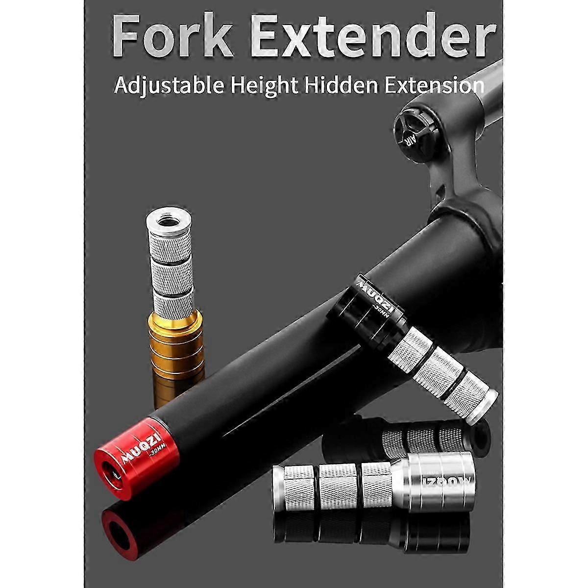 Fork Stem Extender Bike Handlebar Stem Extender Aluminium Alloy Carbon Fiber Fork Steerer Hidden Adapter