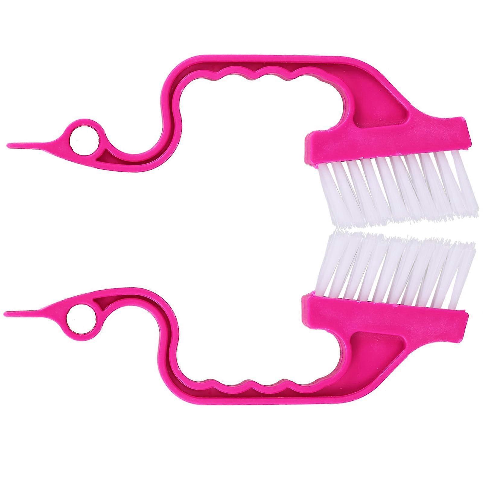2 Pieces Window and Door Gap Cleaning Brushes, Effective Scrubbers for HardtoReach Areas, Durable and Sturdy for Shower Tracks and Kitchen Sinks