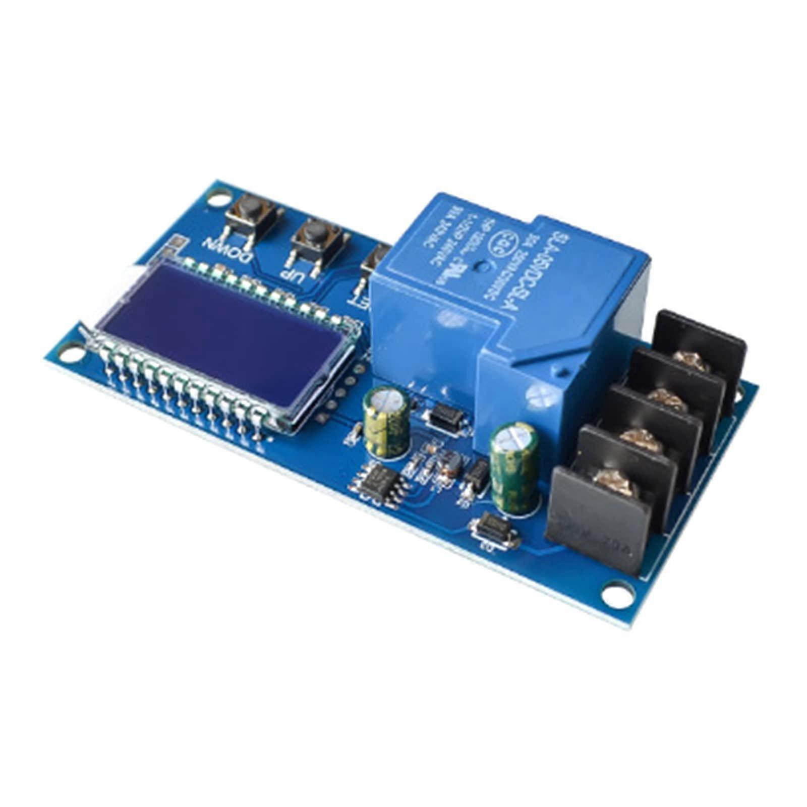 Multifunctional relay module for timelimited detection rule switch to turn on overvoltage protection for battery charging.