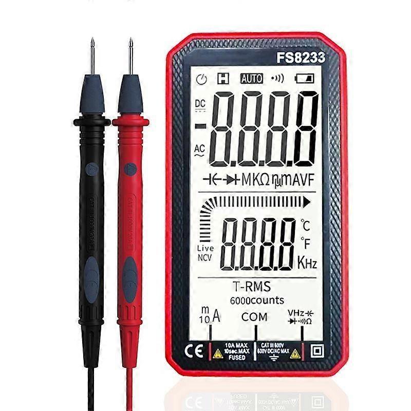 Schermo LCD ultra-completo da 4,8 pollici True RMS 6000 conteggio multimetro digitale intelligente con retroilluminazione