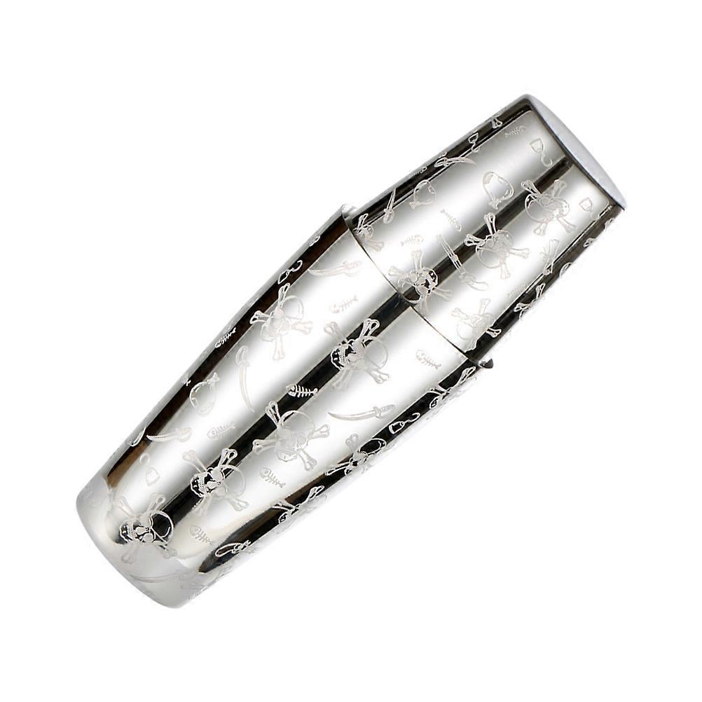 Skull Pattern Shaker Set Stainless Steel for Home and Professional Use Serving Cocktails 1Set