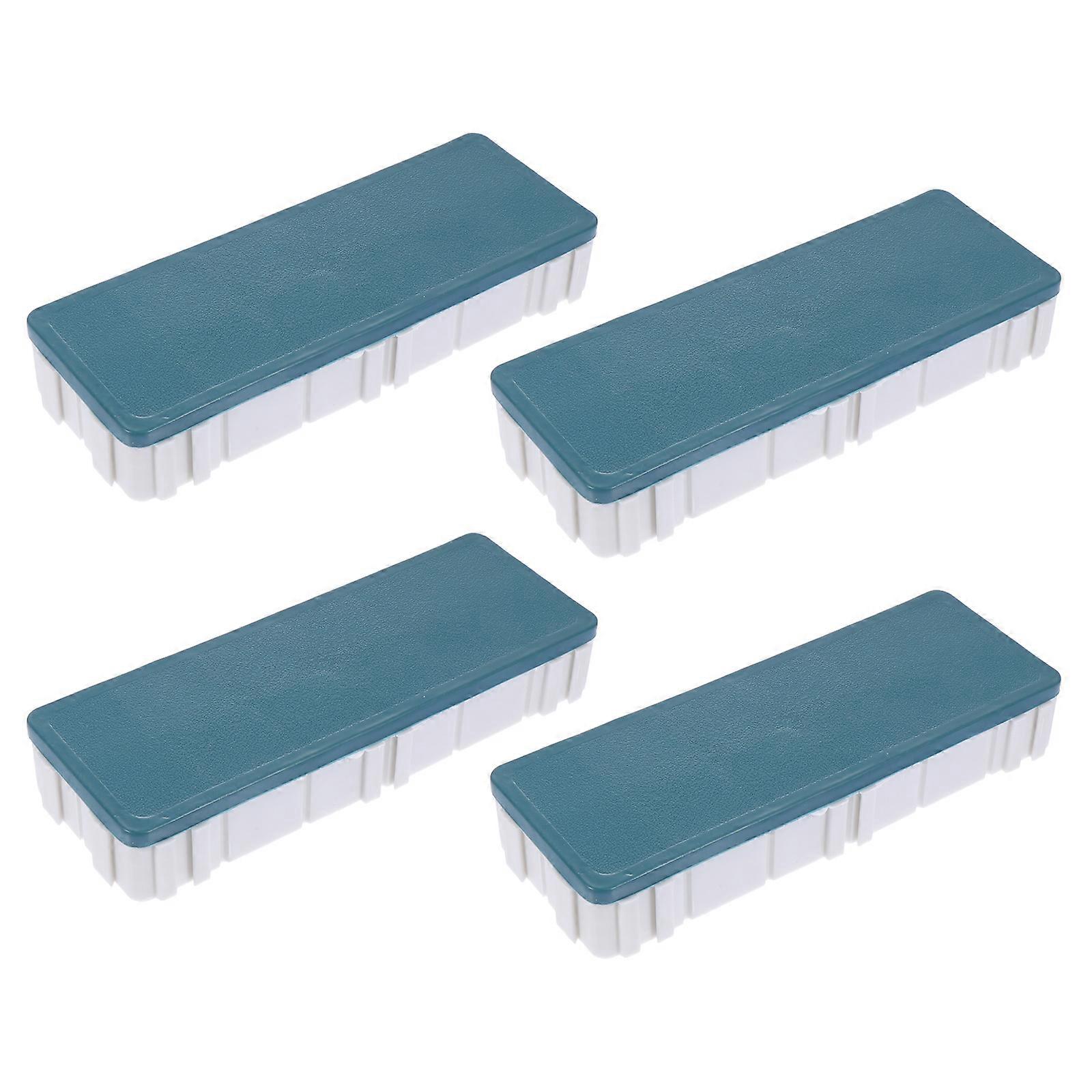 4pcs Portable Paint Saver with Soft Lid – Lightweight Watercolor Mixing Tray with Leak Proof Compartments for Artists, Easy to Clean
