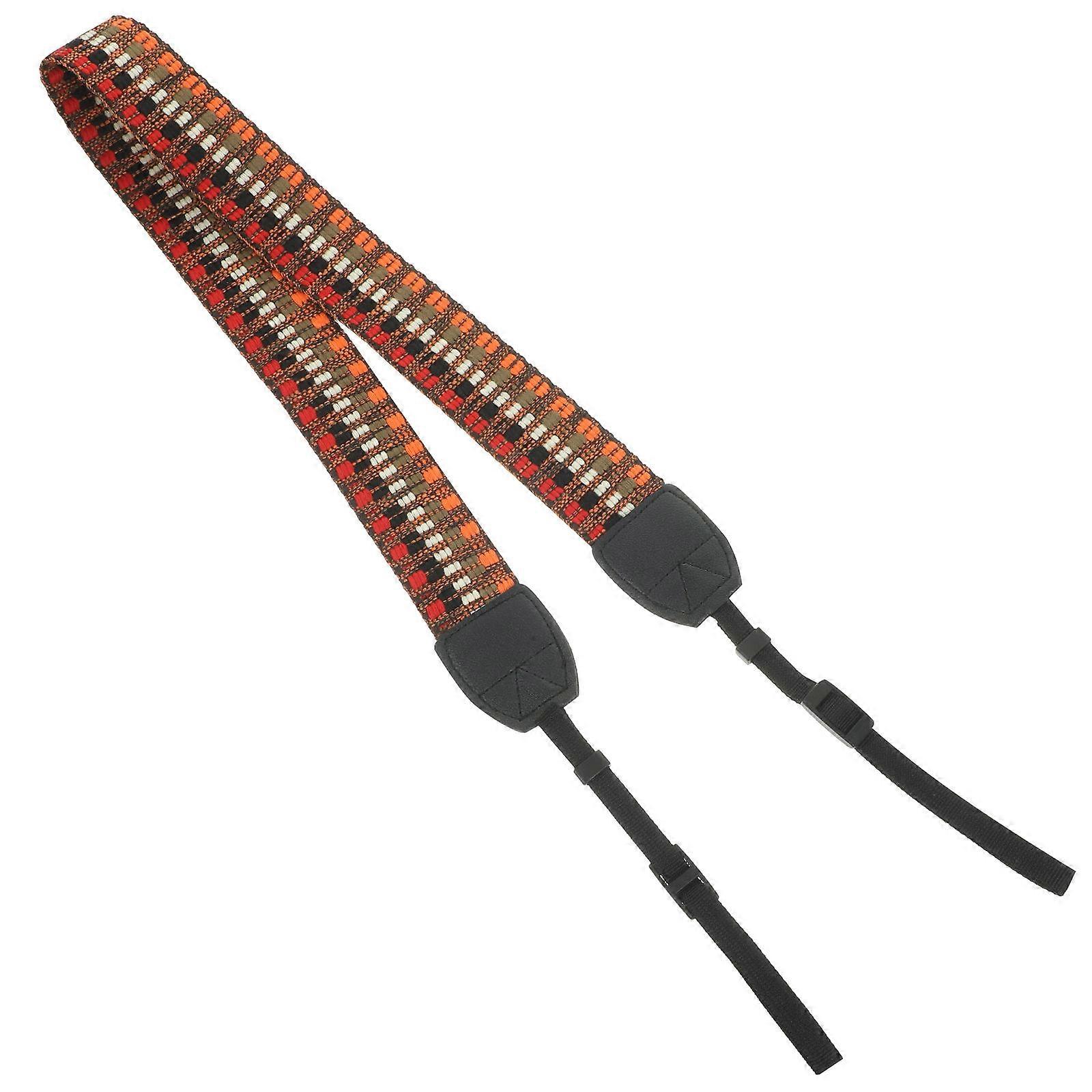 רצועת כתף מצלמה צילום חיצוני התאמה נוחה אורך מתכוונן 102.5x4 ס"מ 1 יחידות