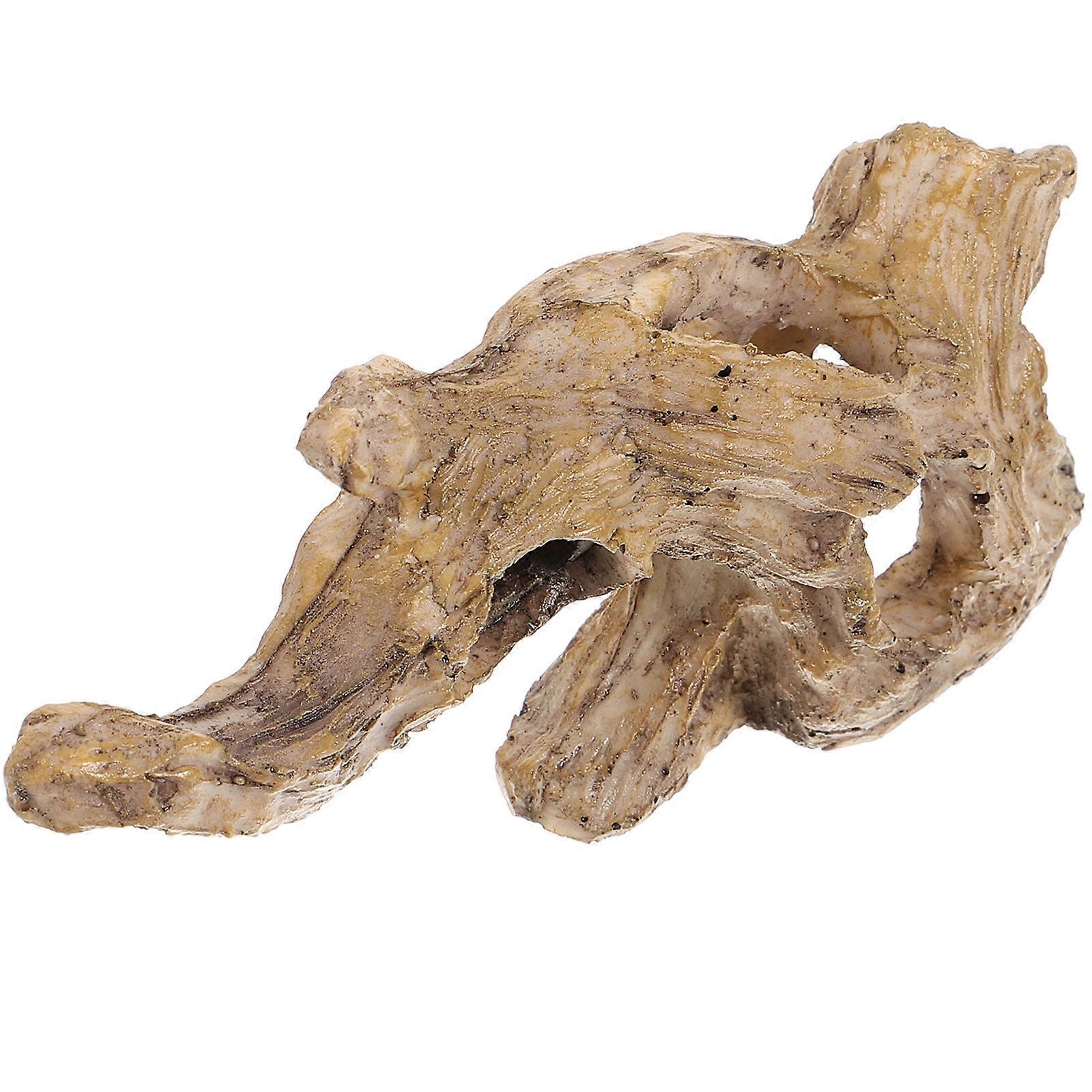Resin Tree Trunk Aquarium Decoration for Fish Hideout and Natural Look Assorted Color Fits Medium
