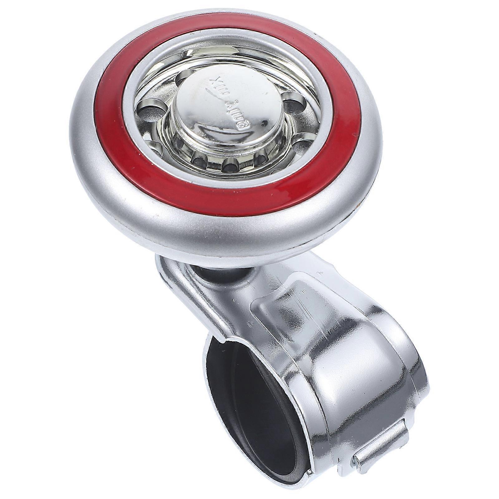 Easy Turn Steering Handle Ball Effort Reduction Driving Safety Silver 1Pcs