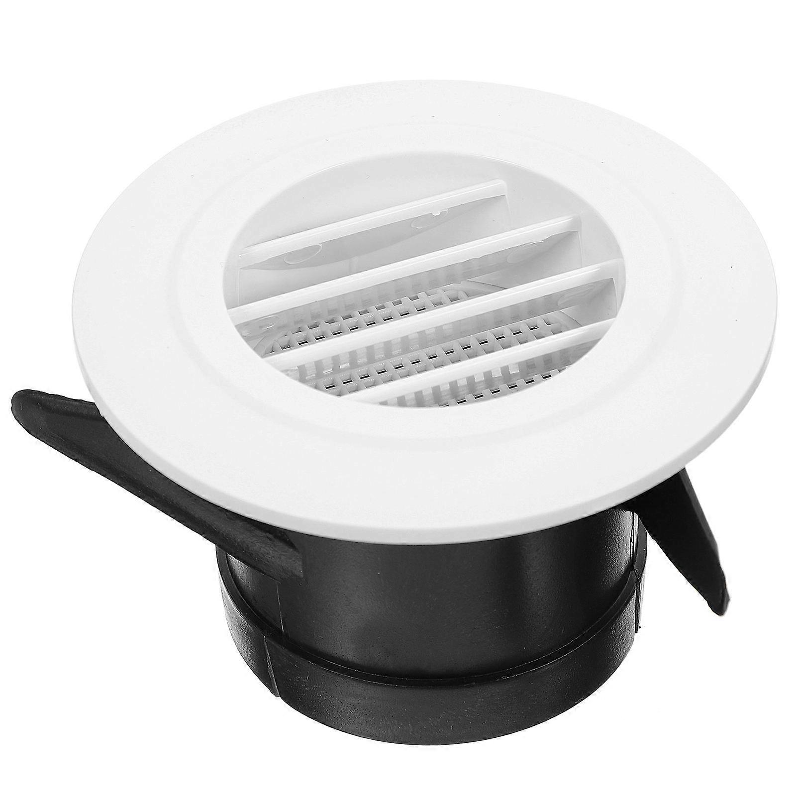 Duct Opening Air Vent Cover Soffit Vent Round Air Conditioner Vent Cover Indoor Air Conditioner Vent White Noise Reduction 4.3×4.3×2.7in 1Set