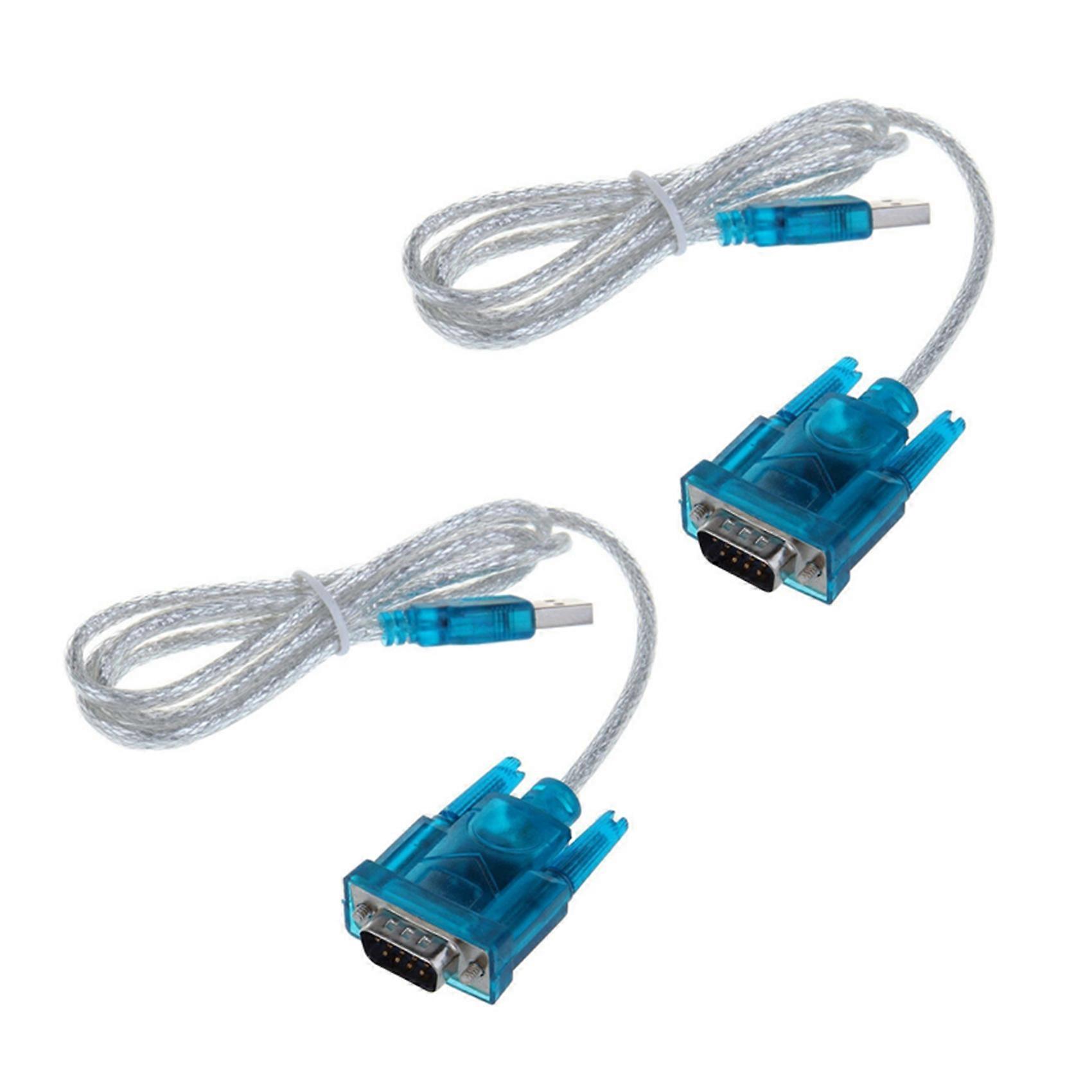 2X DB9 Computer Data Cable DB9 9 Pin VGA Female Cable USB to R232 Interface Data Cable