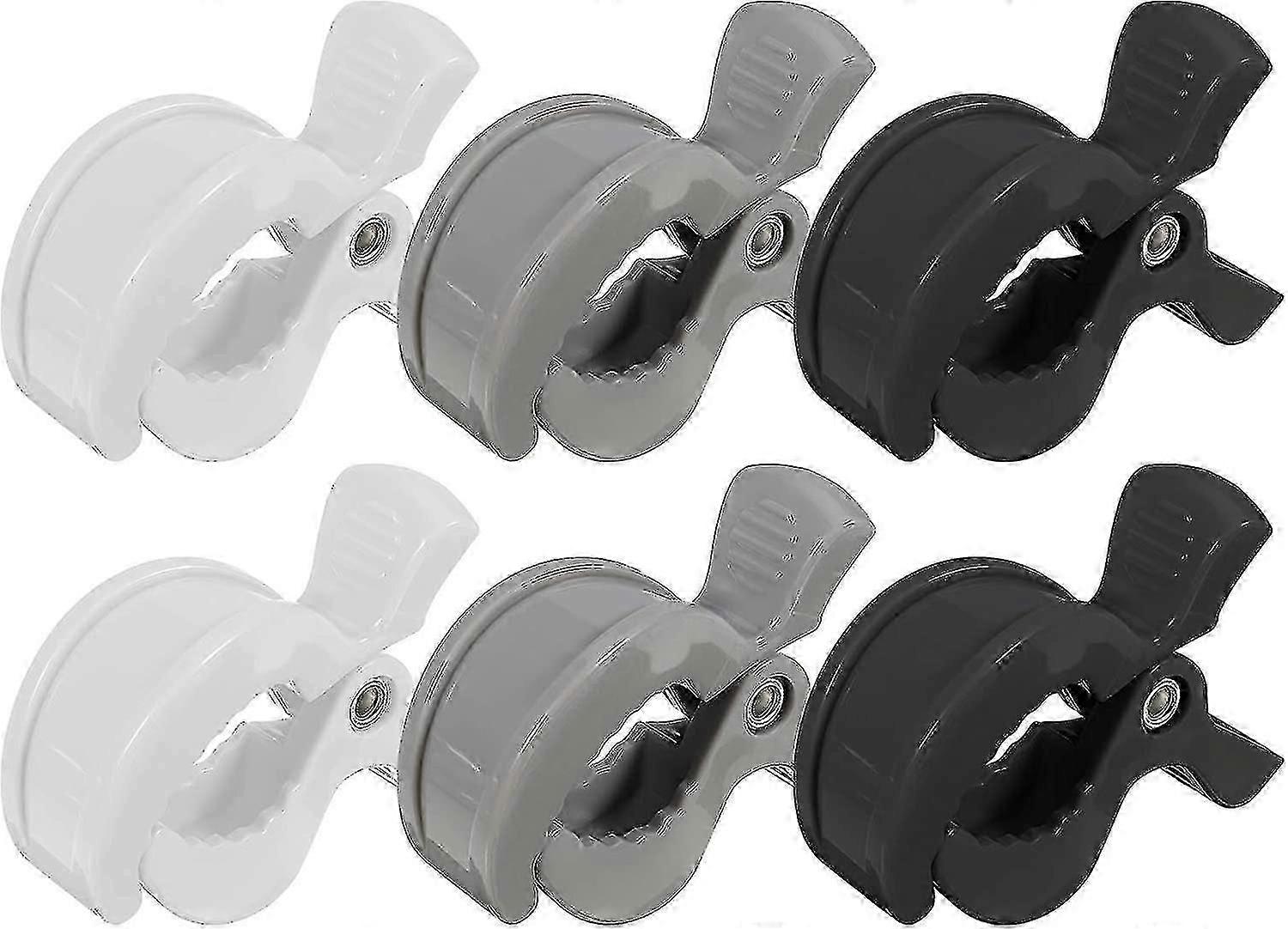 Stroller Pegs, Universal Buggy Clips Clasps Baby Pram Grippers Fixed Muslin Blankets Towel Toys( 6 Pcs, Multicolor