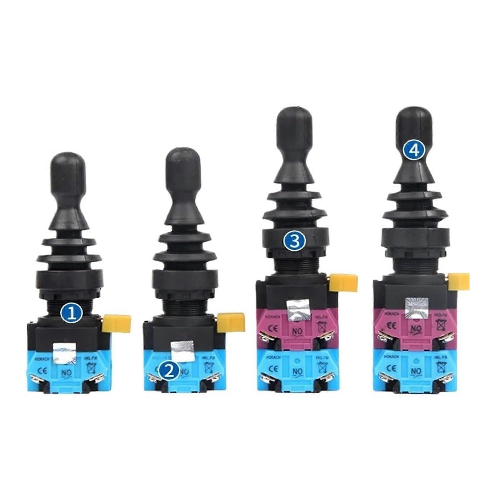 22 mm Joystick Switch Momentary 4 Position 4NO Self Latching Spring Wobble Stick Monolever Rocker Cross Switch HKLFW14