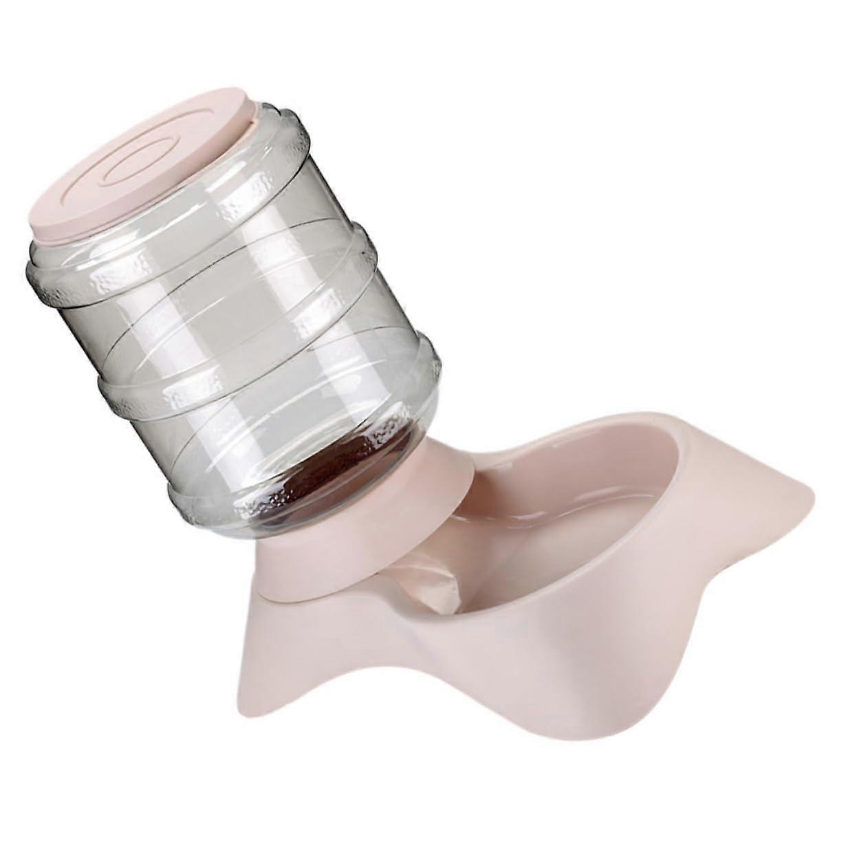 timed feeder for cats, plastic, beige