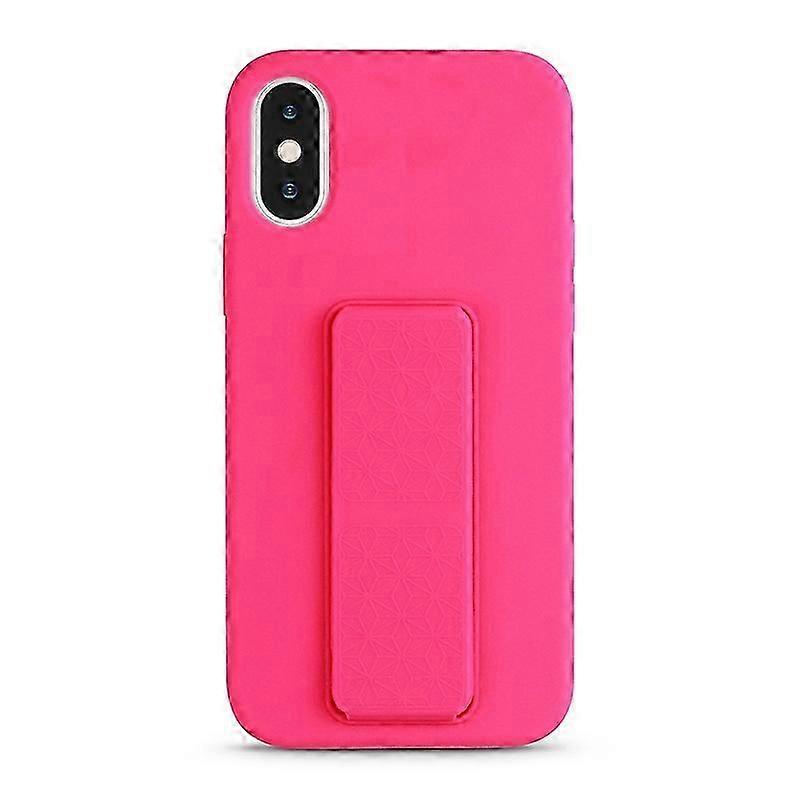 For iPhone XS / X Liquid Silicone Holder Phone Case