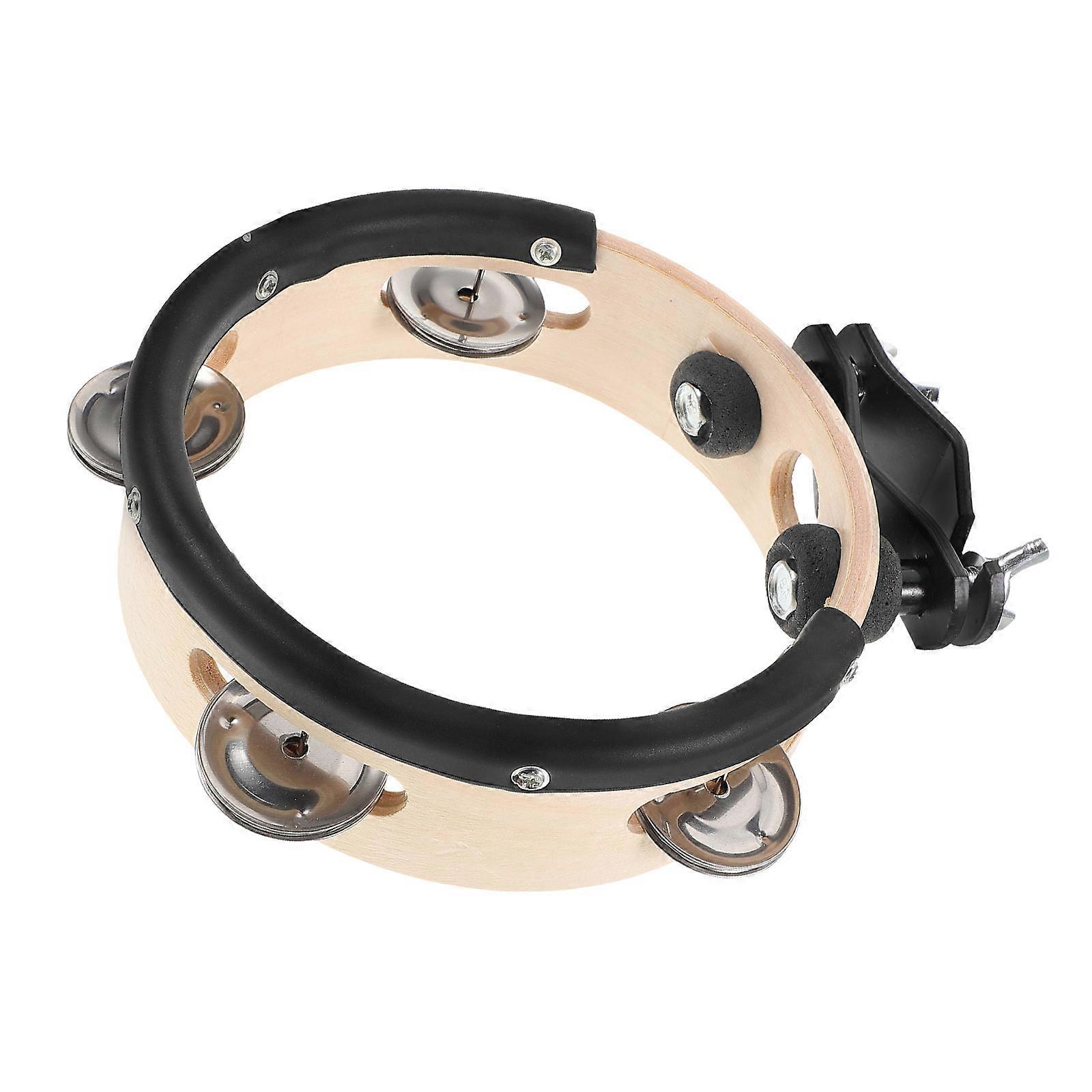 Sturdy Tambourine Instrument with Replaceable Parts for Music Drum Hihat and Hand Shaking Replacement