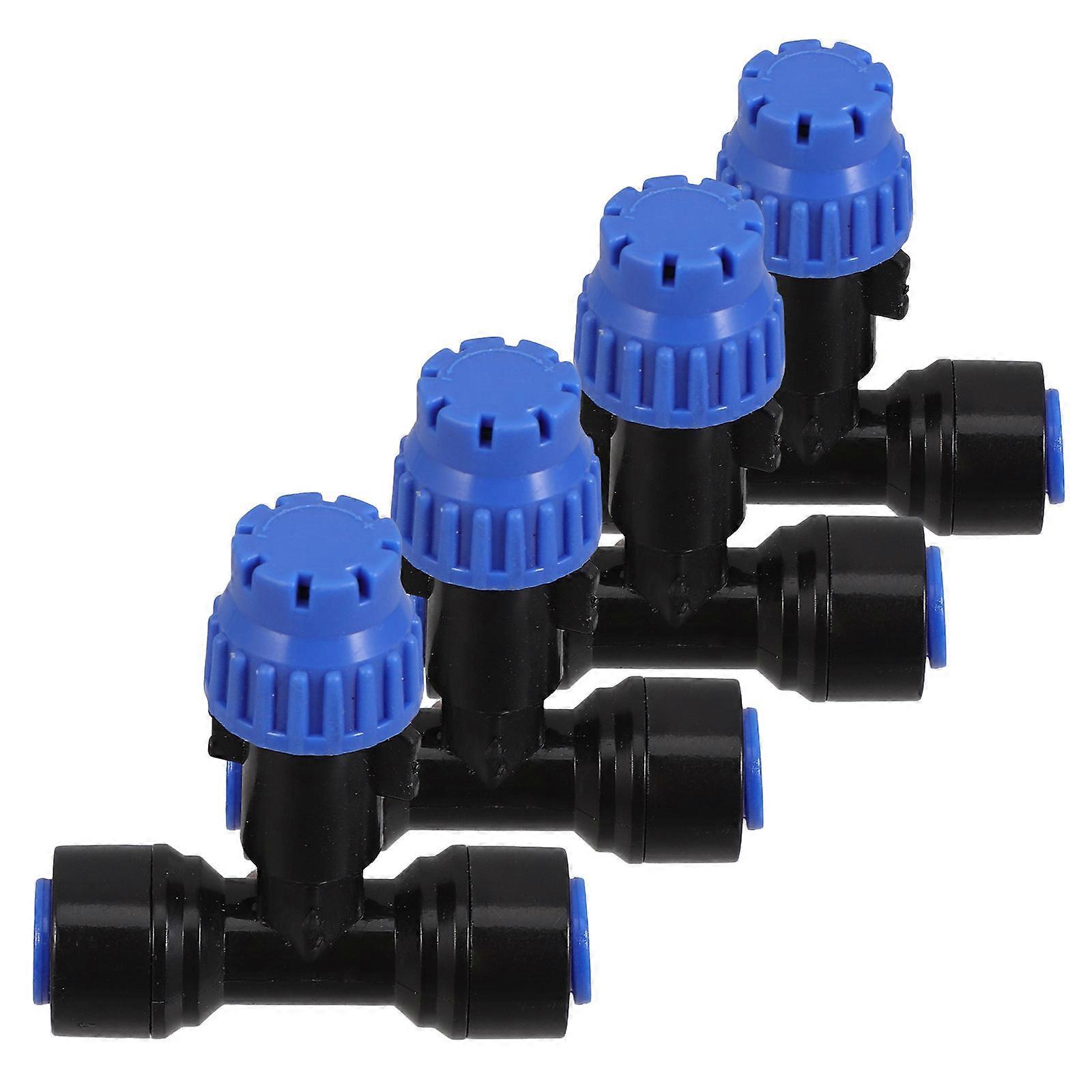 4pcs Plastic Quick Connectors for Drip Irrigation Systems – Efficient Hose Adapters for Garden, Greenhouse & Lawn Watering – Easy Installation Drip