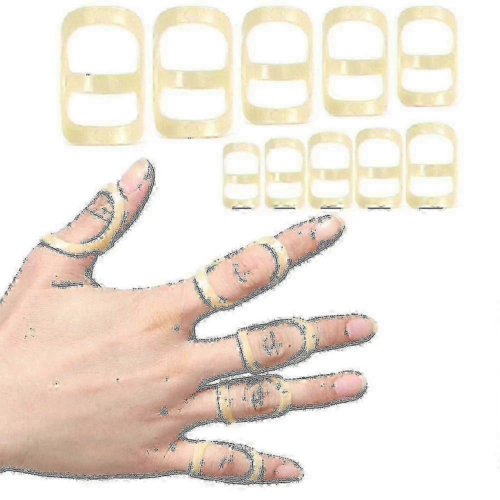 2pcs Finger Splint Support Sleeve for Joint Protection - Size 1-8 & 9