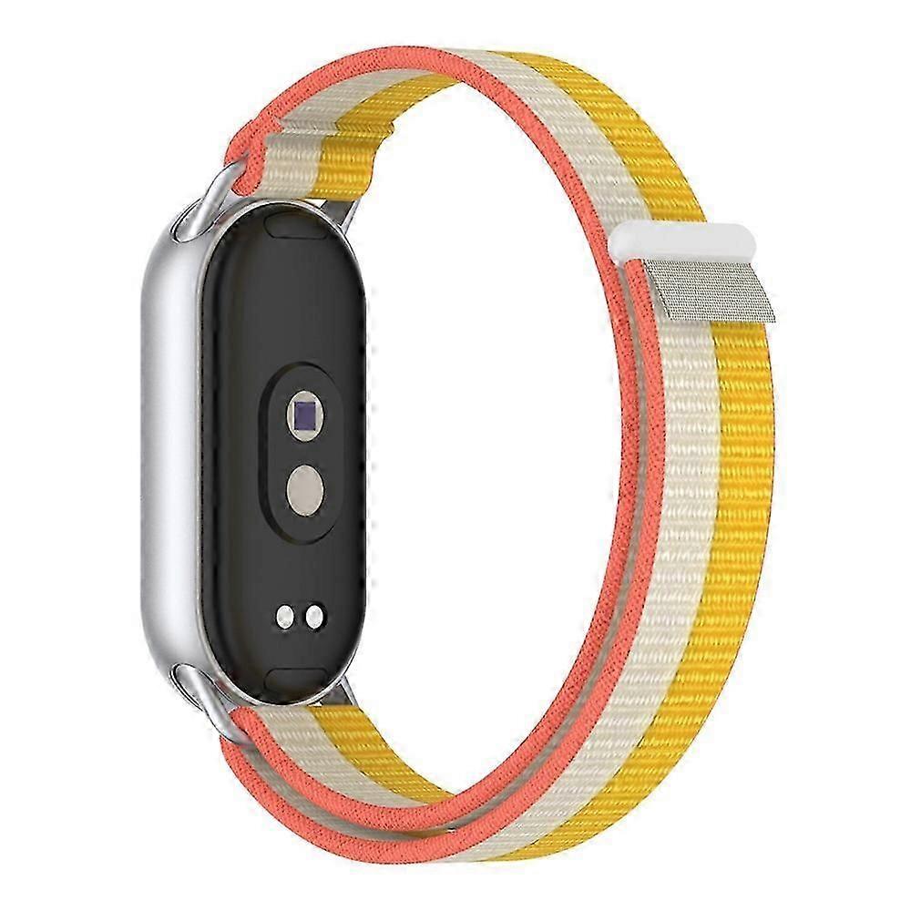 Wrist Strap Compatible For Xiaomi Smart Band 10 / 9 / 8 Magic Tape Nylon Loop Watch Band with Tail Tab