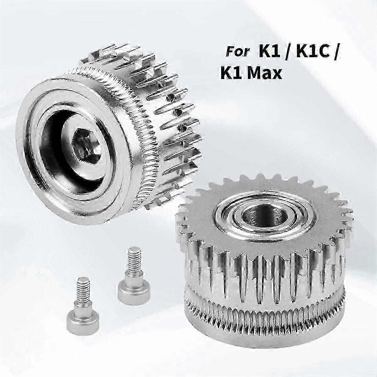 K1 / K1C / K1 Max / Ender3V3 / V3Plus Aşınmaya Dayanıklı Çift Dişli için Sertleştirilmiş Çelik Ekstruder Dişlisi