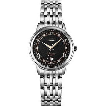 Watches for Women Fashion Dress Diamond Ladies Small Wrist Watch Two Tone Stainless Steel Waterproof Day Date Analog Quartz Female Watches Gifts black