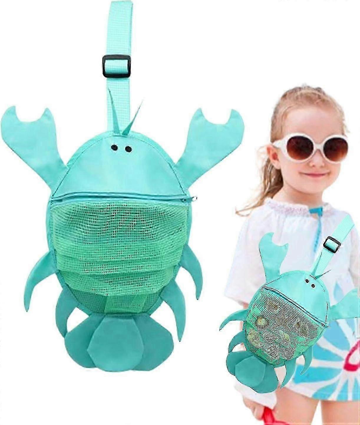 Lobster Mesh Beach Bag Kids, Shell Collecting Bag For Kids, Seashell Chest Bag Beach Toy Mesh Bag Fo