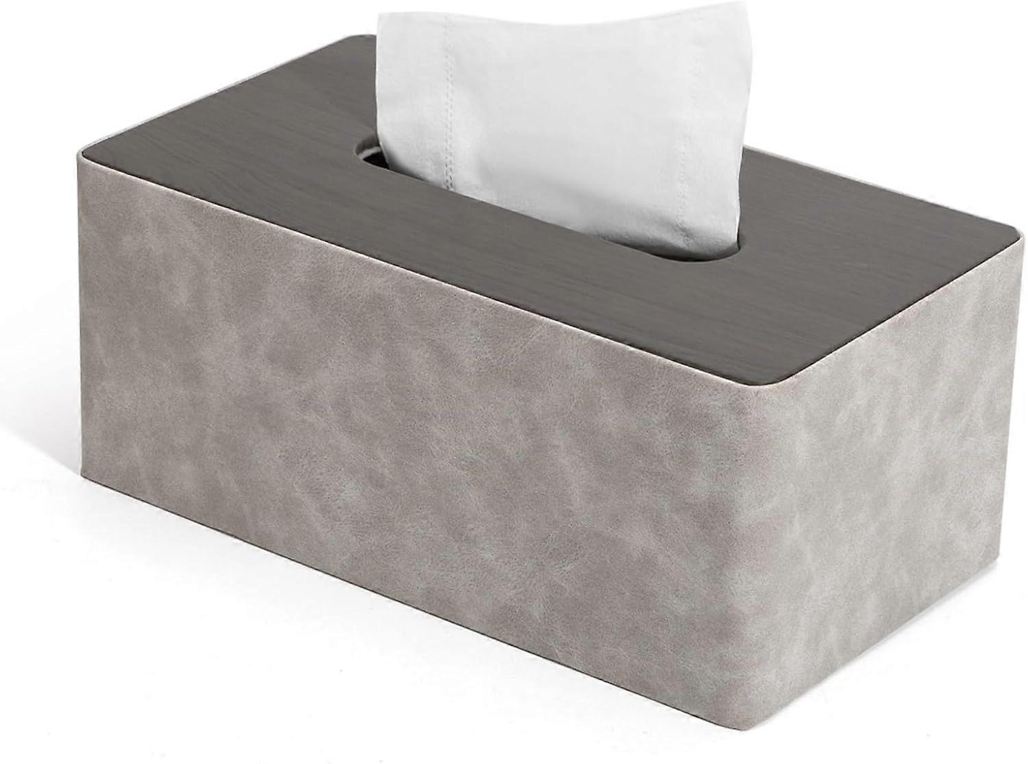 PU Leather Tissue Box Cover Rectangle,Tissue Box Holder Rectangular