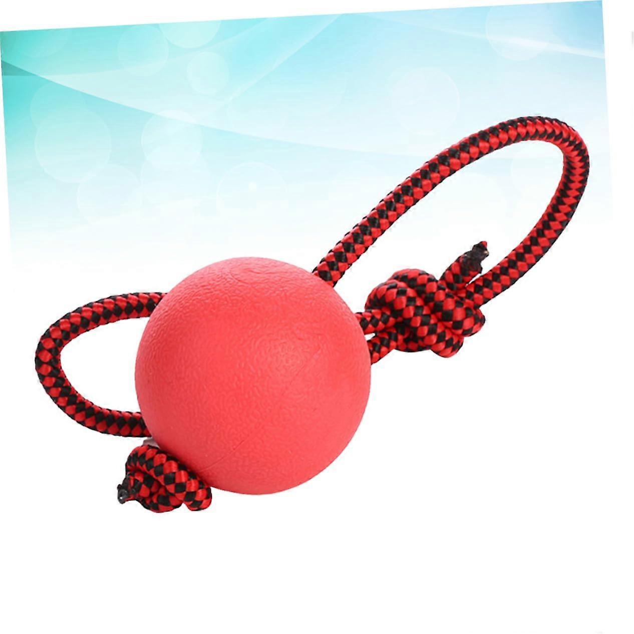 Durable Dog Chew Toy Ball Made of Elastic Solid Rubber for Chewing Fun, Sturdy Molar Chew Ball for Dental Care and Stress Relief, Random Random Color