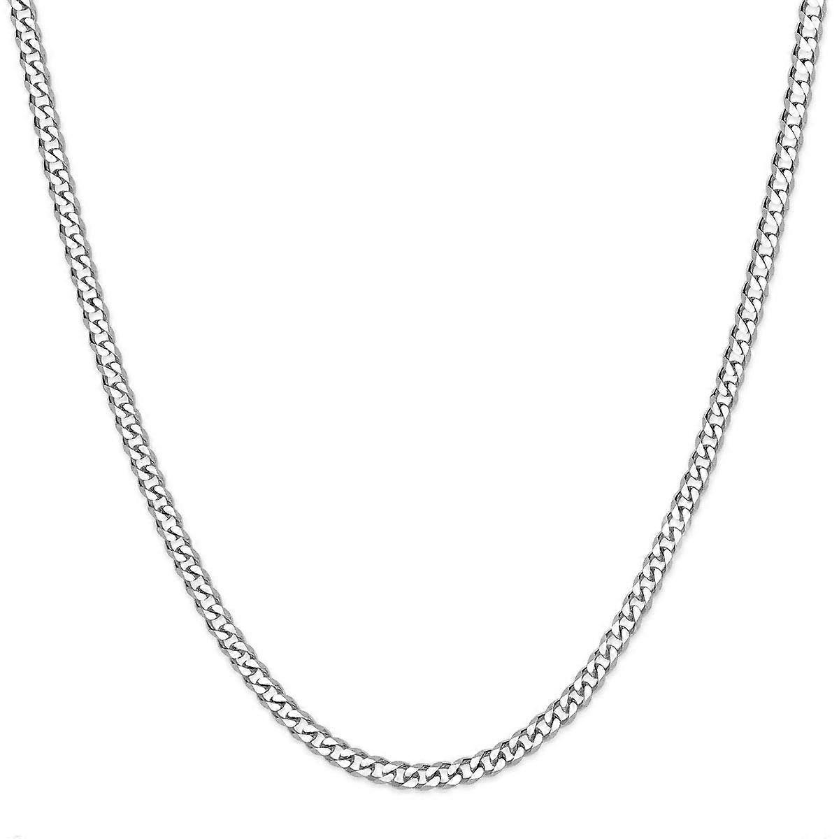 Men's Stainless Steel Curb Chain and Bracelet Set in Silver, 55cm Length, 3mm Wide, Various Sizes Available