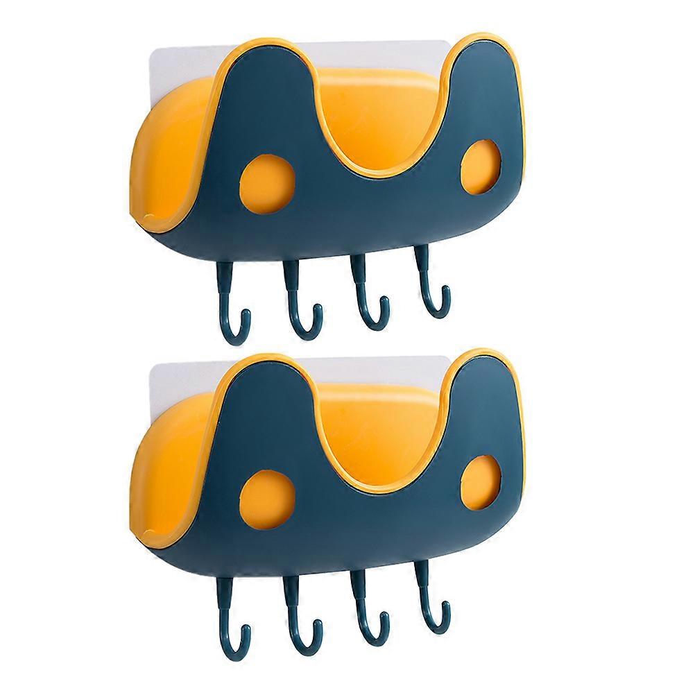 Kitchen Supply Double-Layer Pot Cover Storage Rack Ιδανικό για οικιακή χρήση Κίτρινο 2Pcs