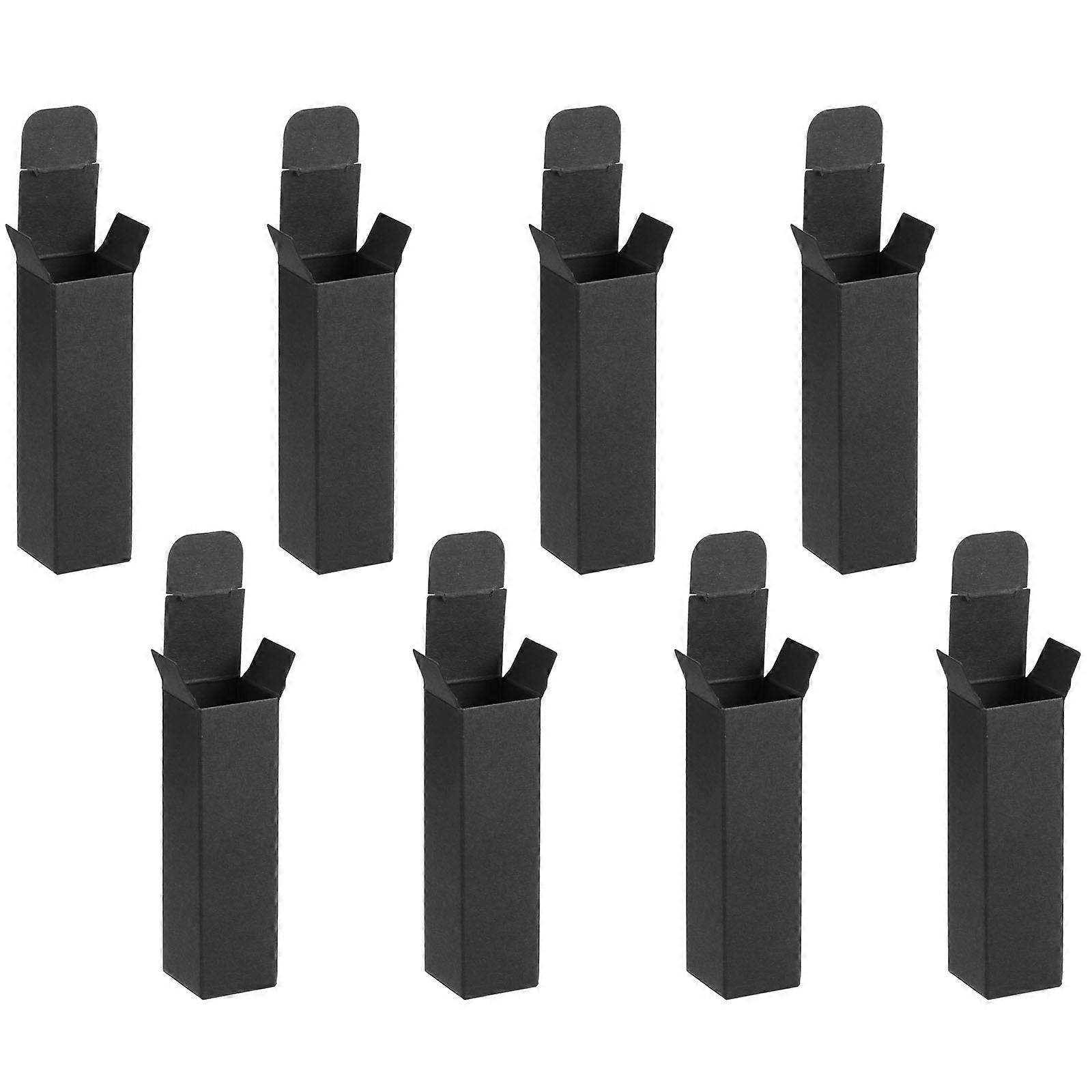 50 Pcs Lip Gloss Boxes for Storage Sturdy Paper Black Small Box Perfect for Travel 2.36 x 1.38 x