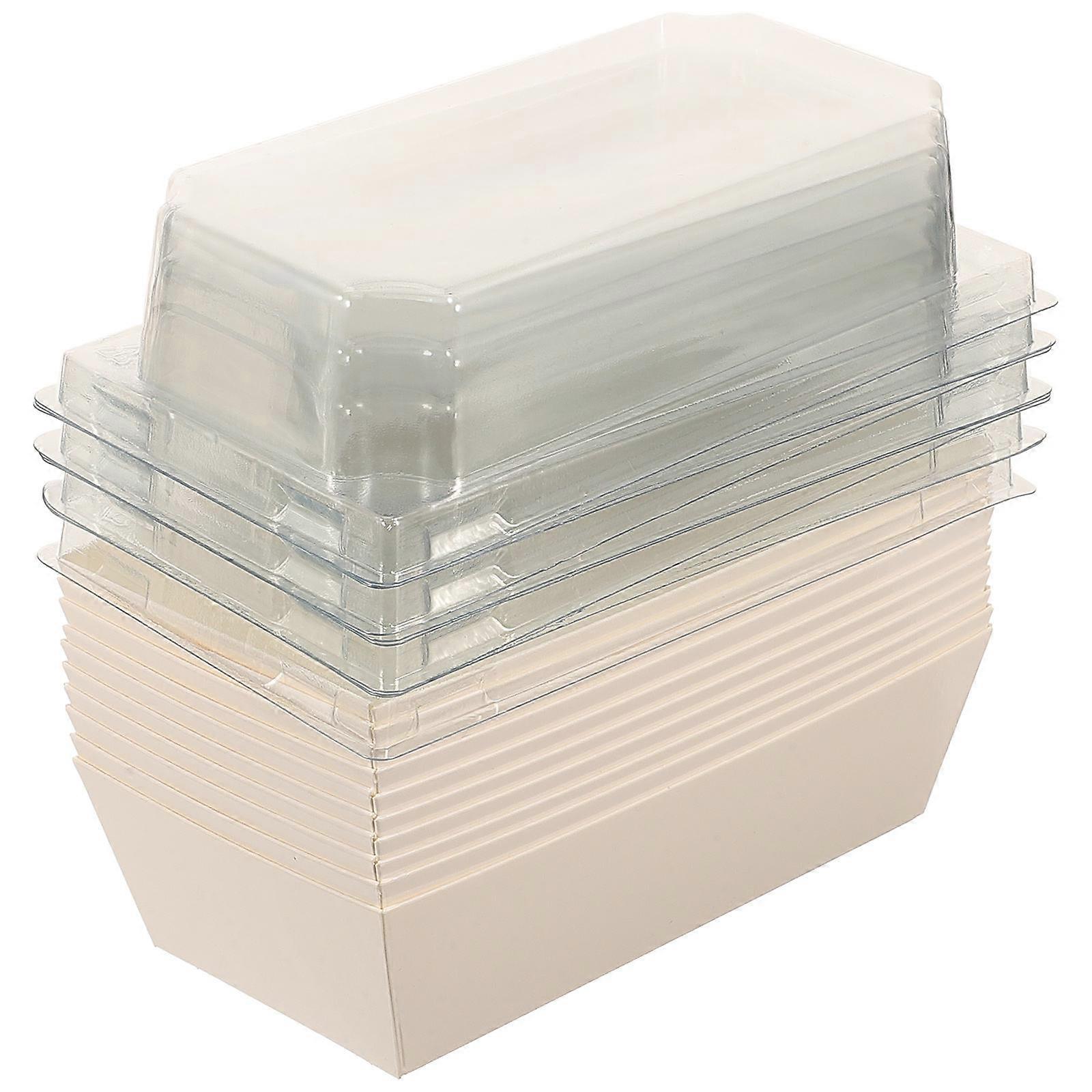20Pcs Portable Cake Wrapping Boxes with Lids for Cookies and Bakery