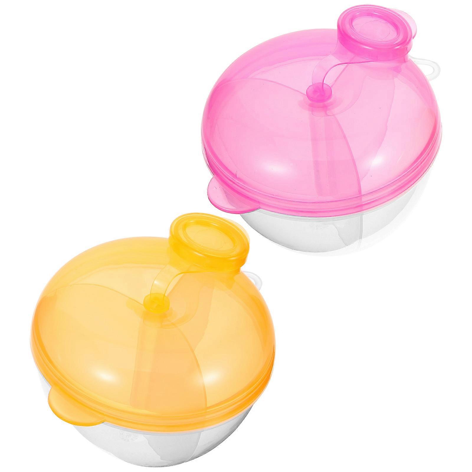 Travel Milk Dispensers Formula Dispenser For Parents Assorted Color Reusable 2 Pcs