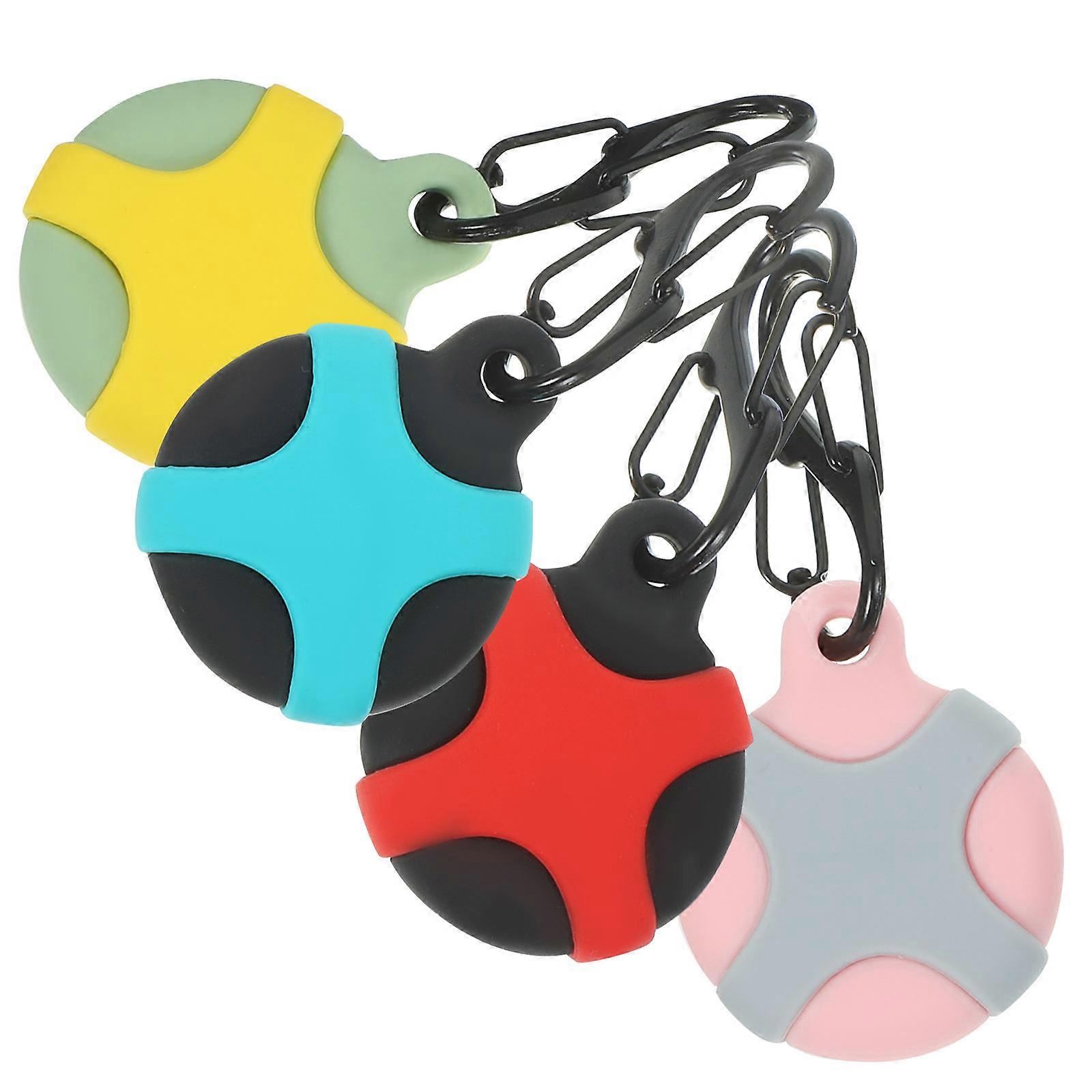 Silicone Locators Covers Tracker Protective Case 4Set Assorted Color Practical Shockproof Outdoor For