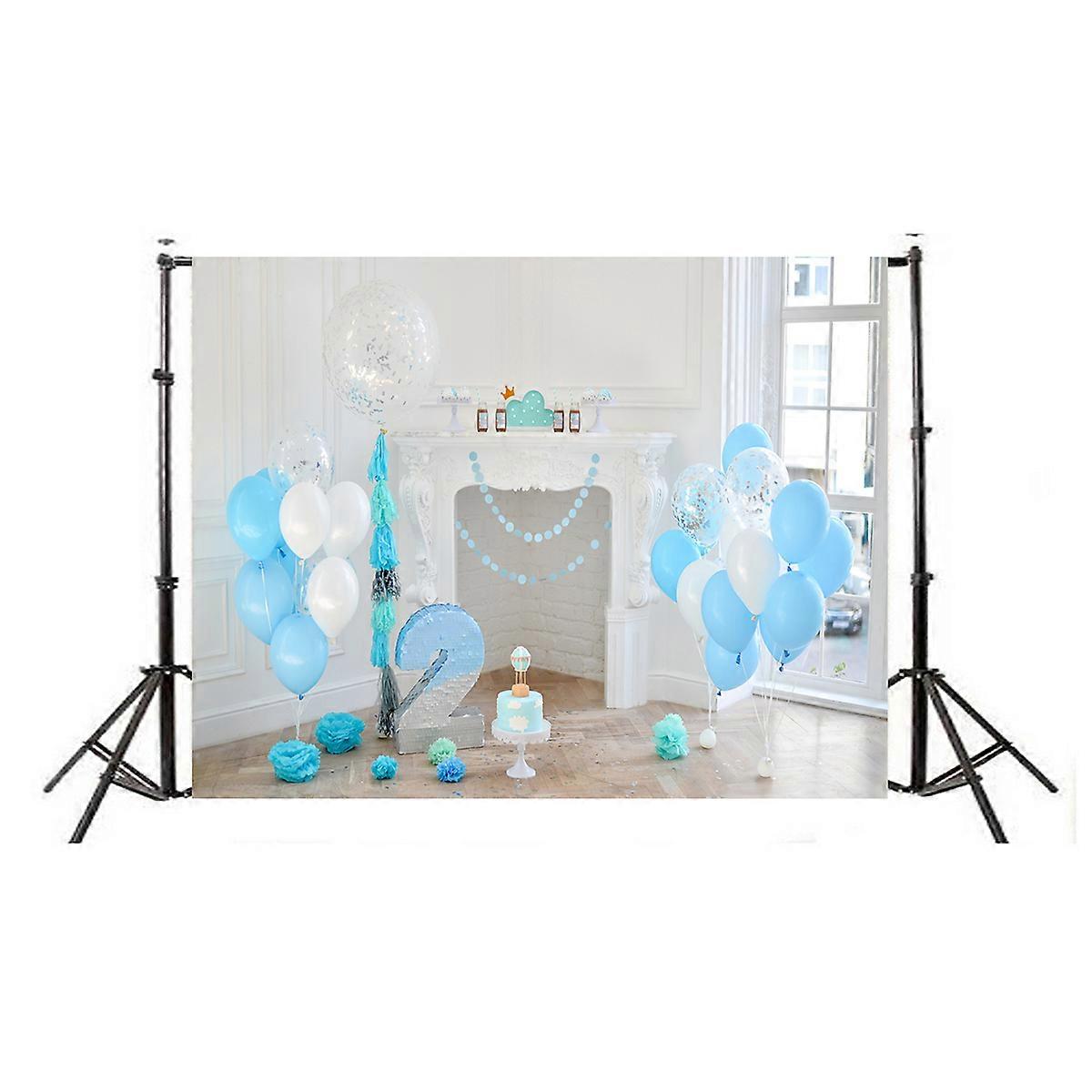 誕生日写真の背景風船お祝いや写真撮影のための耐久性のあるしわになりにくい壁布