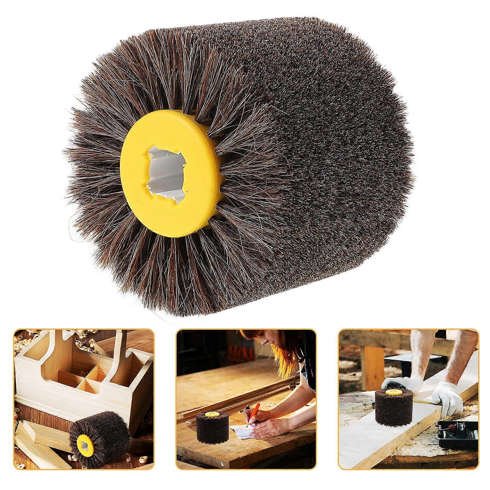 Horsehair Polishing Wheel Brush for Drilling and Buffing Suitable for Metal Wood Plastic 5 Inch