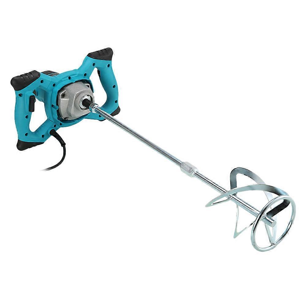 Electric Wheel Mixer For Cement And Mud Mixing In Blue Ergonomic Design For Comfortable Use With 1 Set