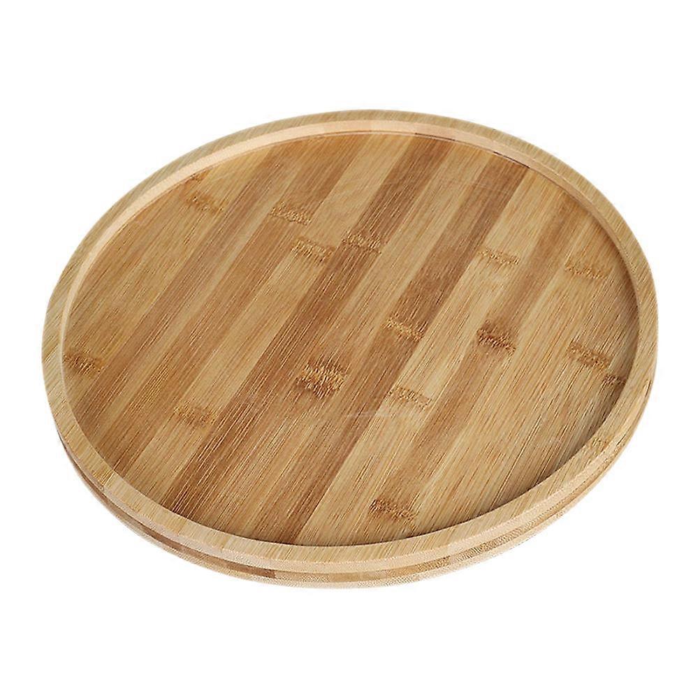 Wooden Rotating Dessert Stand For Displaying Cakes And Pastries In Elegant Kitchen 20X20X3.30CM 360 Degree Rotation 1Pack