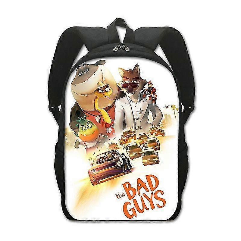 The Bad Guys Print Large Capacity Backpack for Primary School Students