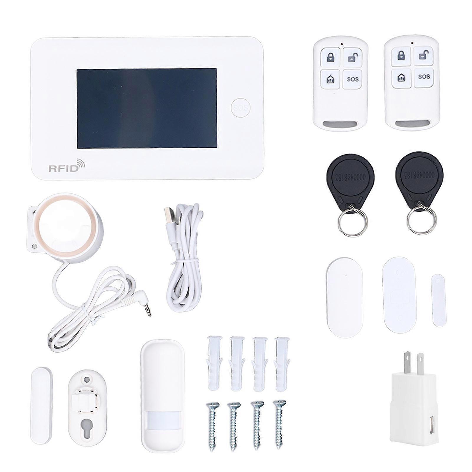 13PCS Set WiFi Home Alarm GSM Smart Home Security System with Alarm PIR Motion Sensor Remote Control