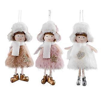 Lovely Plush Doll Christmas Tree Decorations Christmas Doll Party Gifts