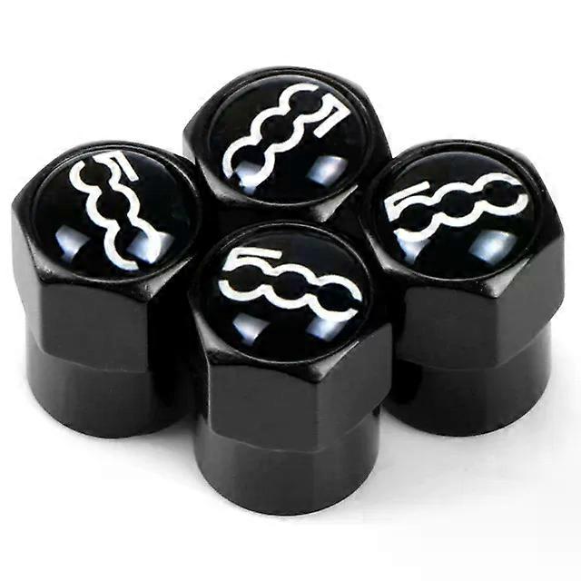 4pcs νέο κράμα αλουμινίου Καλύμματα βαλβίδων ελαστικών αυτοκινήτων Στέλεχος ελαστικών αέρα Θήκη κάλυψης κατάλληλη για το fiat 500 2007~2015 Στυλ αυτοκινήτων