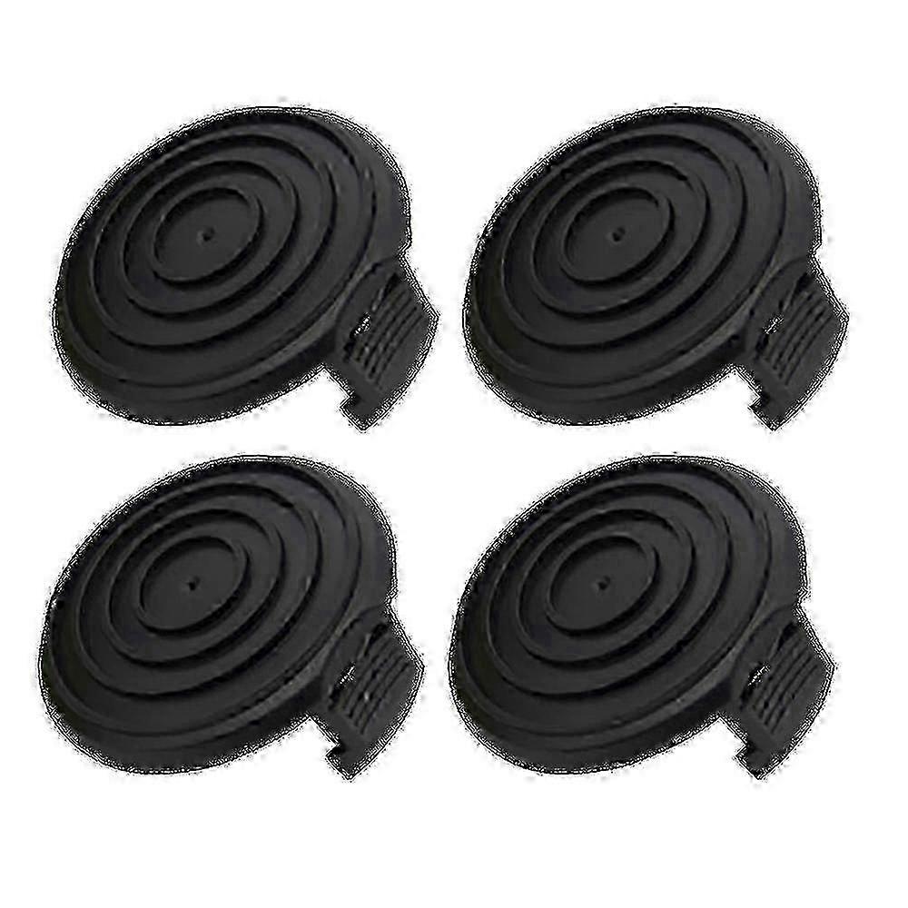 Worx WG184 WG168 WG190 String Trimmer Spool Cap Replacement 4-Pack ABS Snap-On Cover Tool-Free