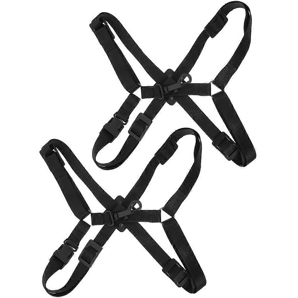 Saxophone Harness Strap Adjustable 8Pcs Saxophone Shoulder Strap Replacement For Kids Birthday Performance Black