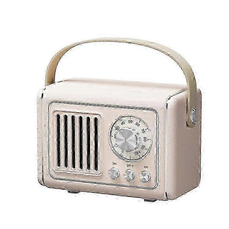 Retro P19 Bluetooth FM Radio Speaker with Subwoofer, Wireless Music Player Handle for All Devices