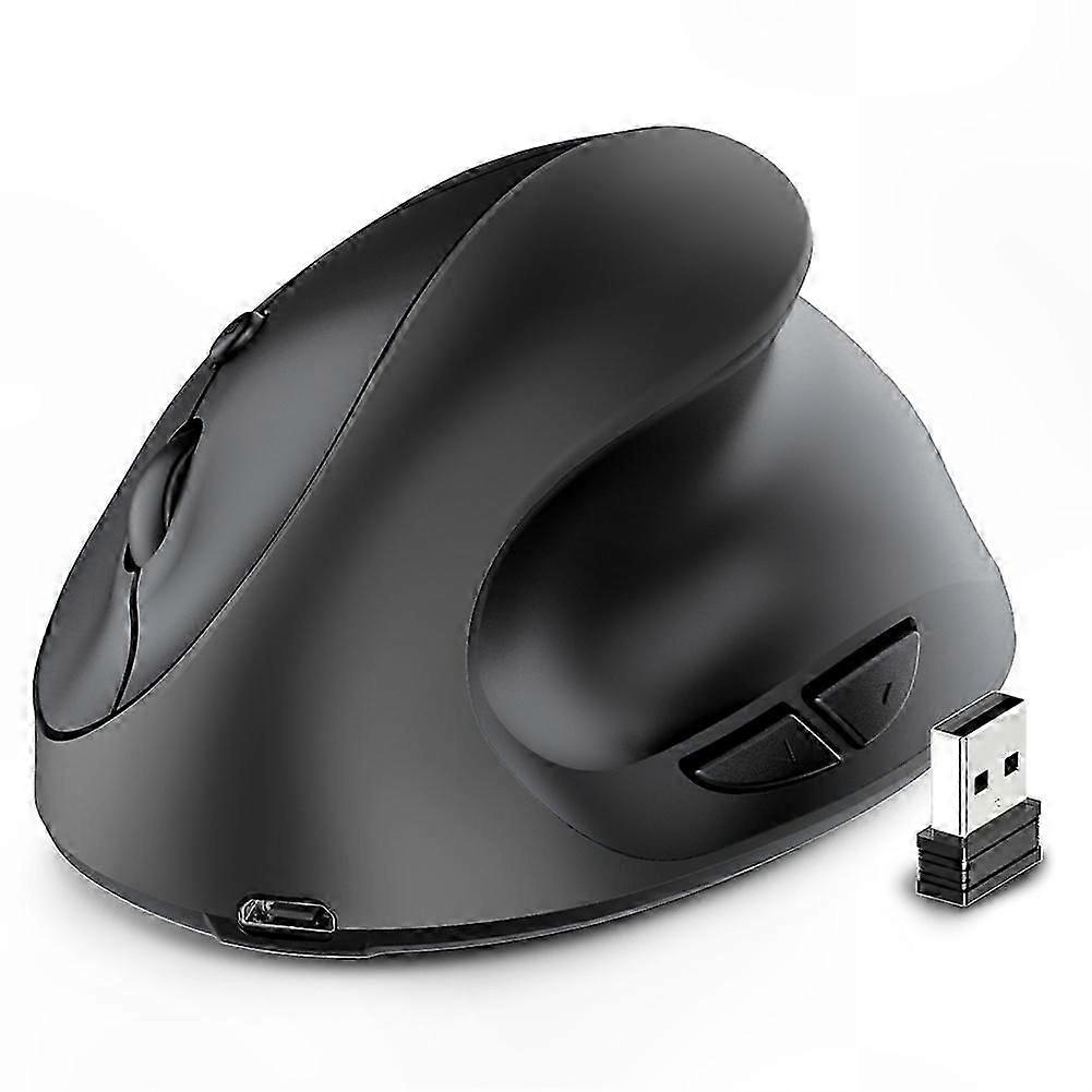 Vertical Ergonomic Mouse, Rechargeable Wireless USB 2.4G for PC Laptop Gaming Use