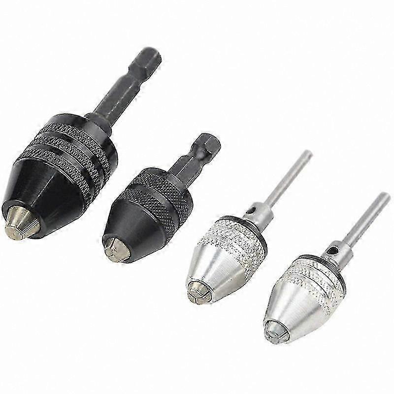 4-Piece Quick Change Drill Chuck Adapter Set for Electric Screwdriver