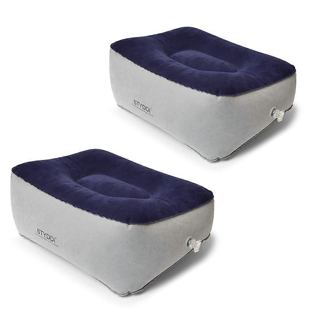 ATKKE Inflatable Foot Rest Pillow for Travel Office Home, Leg Up Footrest HG09